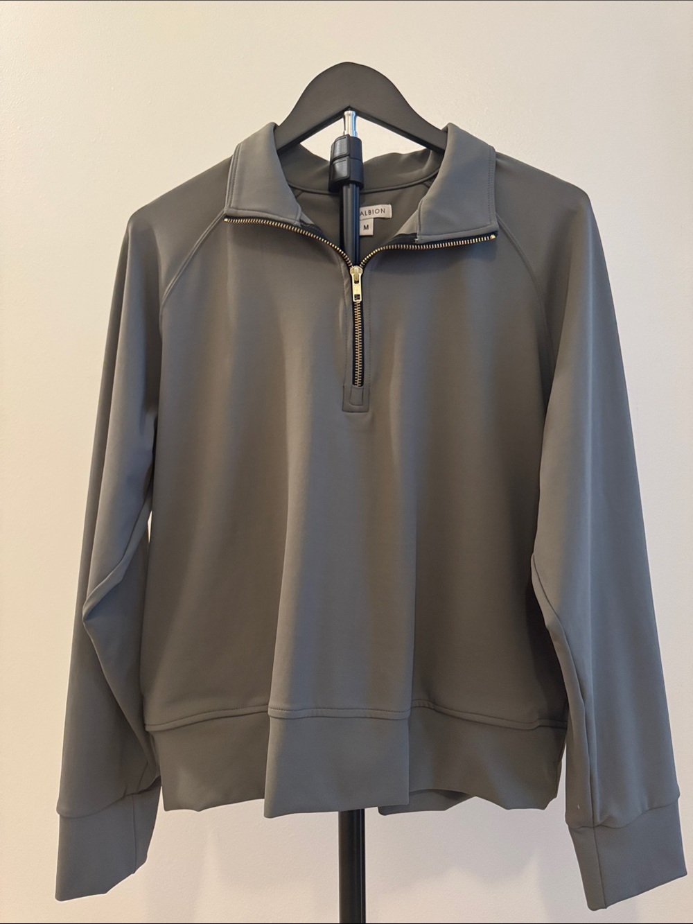 Albion Women's Quarter-Zip Pullover — Olive Green